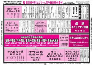 第31回中川どんちゃん祭り_煙火番付（表）
